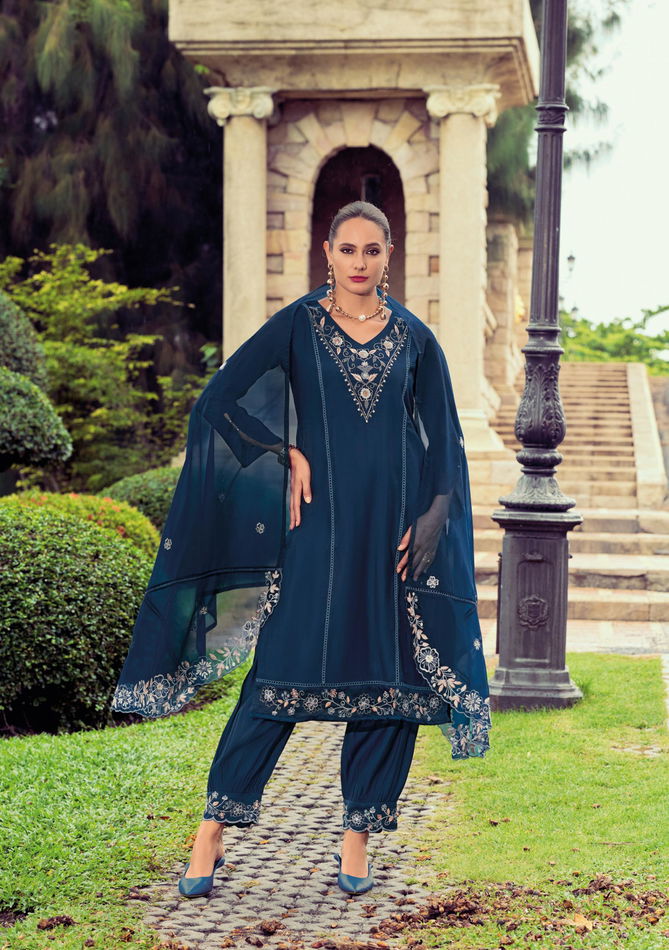 Afsana By Lady Leela Viscose Silk Designer Kurti With Bottom Dupatta Wholesale Market In Surat
